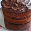 Choc-caramel fudge cake