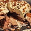Choc-butterscotch pavlova