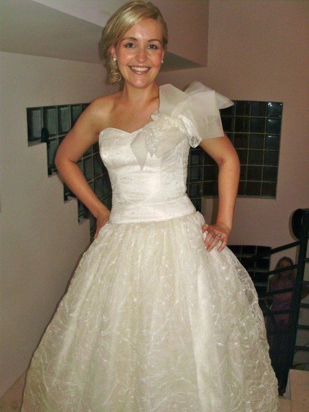 The blushing bride