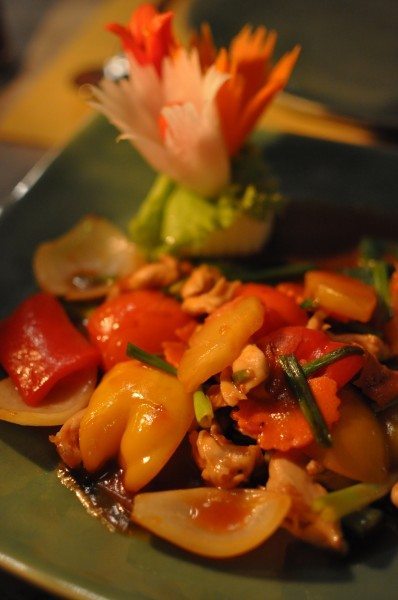 Chicken and cashew nuts