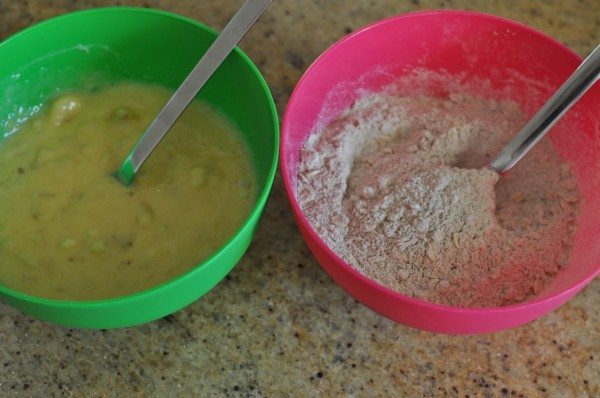 Wet and dry ingredients