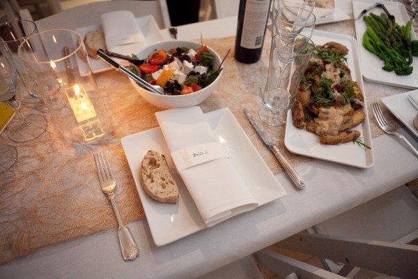 The table