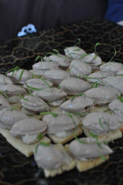 Mushroom and duck liver parfait on brioche