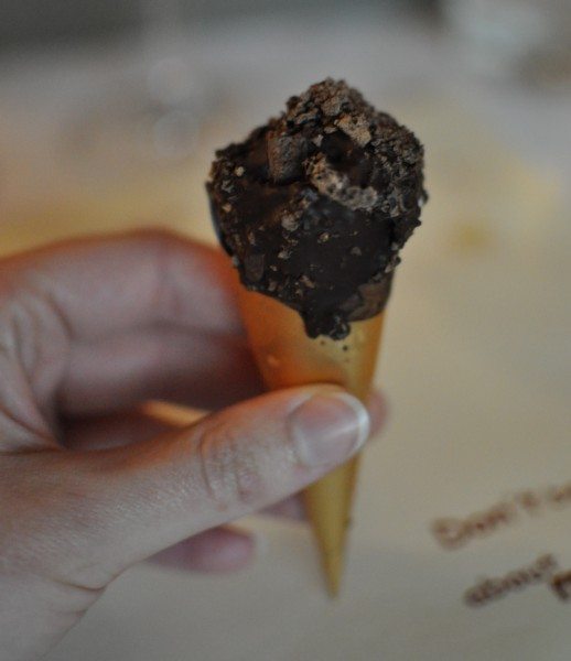 Mushroom ice-cream