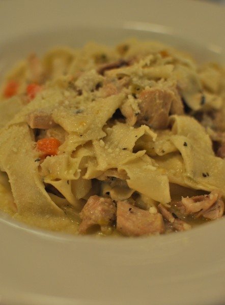 pappardelle al sugo di coniglio ($25) - hand made pappardelle, served with a rabbit ragù, finished with pecorino romano and freshly cracked black pepper
