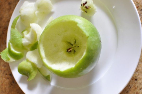 The star in the apple