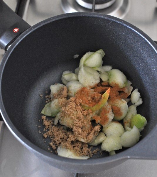 Apple, cinnamon and brown sugar