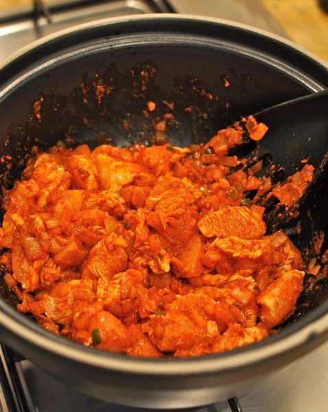 Putting the chicken in chicken curry