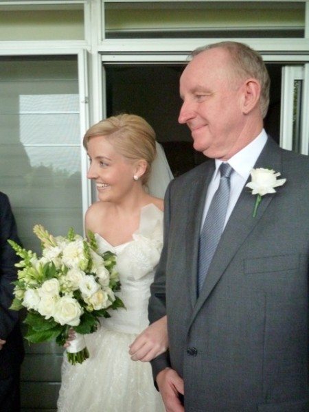 Dad walking me down the aisle