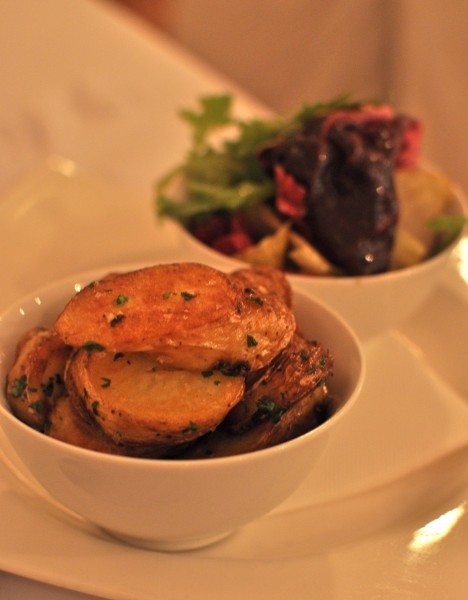 Duck Fat Roasted Potatoes & Italian Leaf Salad