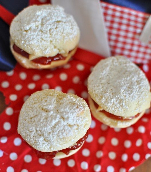 Peanut butter and 'jelly' kisses