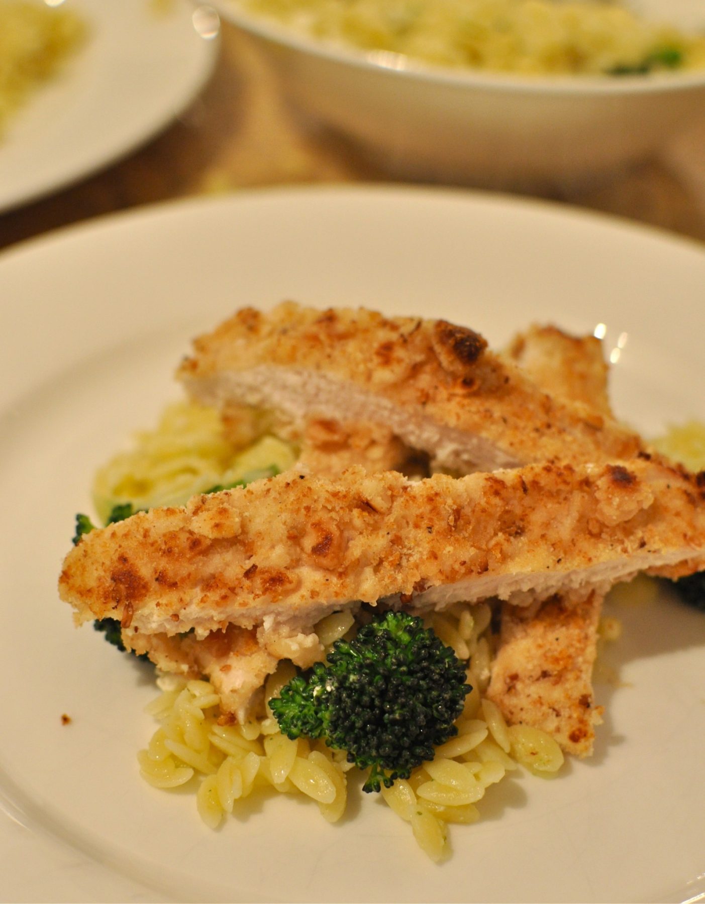 Macadamia crumbed chicken