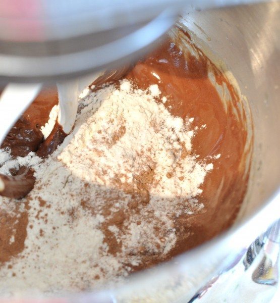 Flour and cocoa