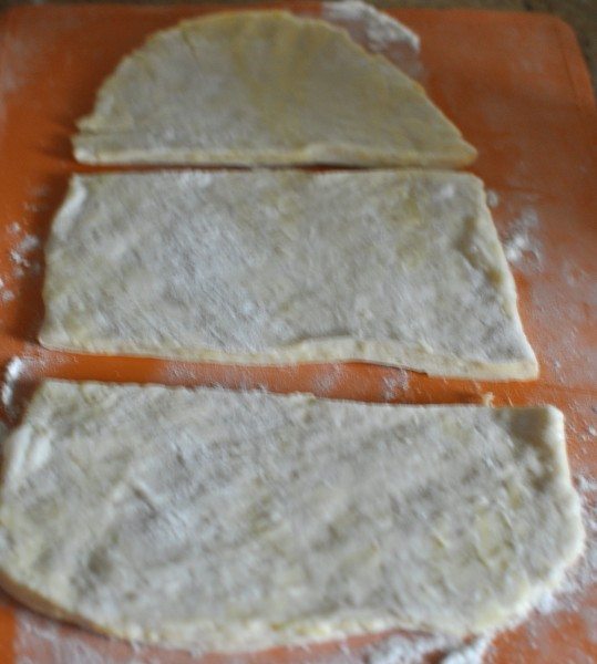 Roll and cut in thirds