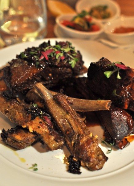 Ribs plate - pork spare ribs, beef short ribs & lamb ribs served $36