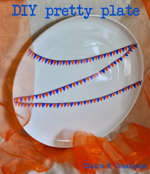DIY personalised pretty plate