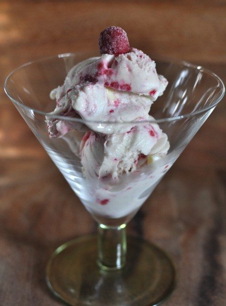 Raspberry and white chocolate