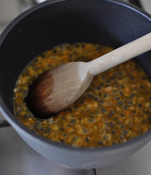 Adding the star - passionfruit