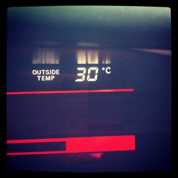 We headed back to Brisbane in the heat