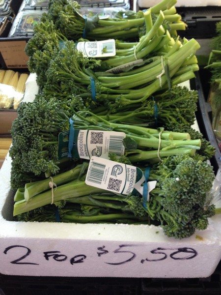 Broccolini at the markets