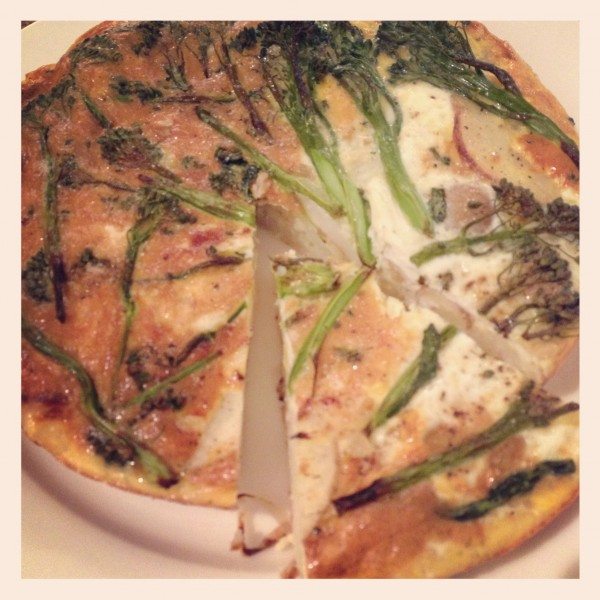 Roast broccolini tortilla