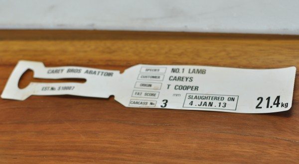 The lamb's tag