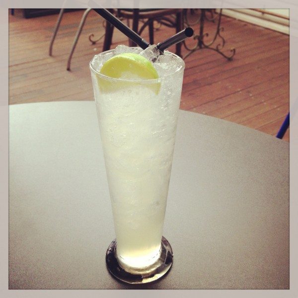 Light & cloudy - Vodka, house made ginger syrup & lime, topped w/ soda