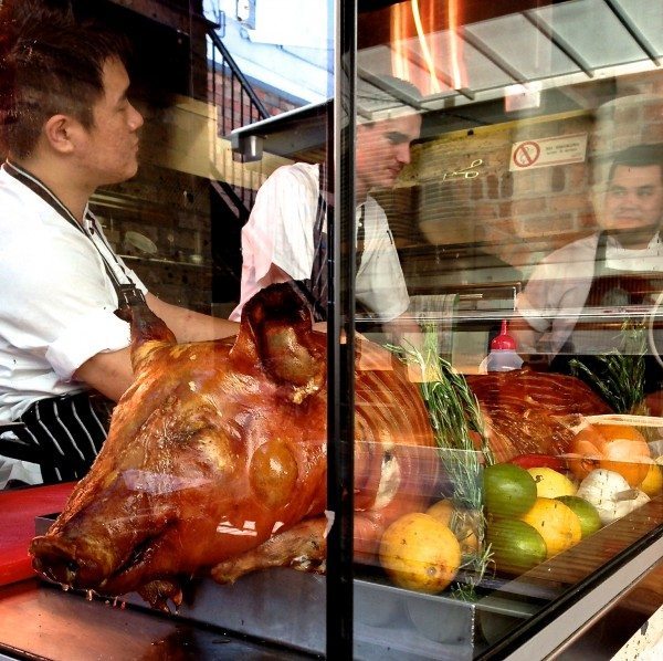 The arrival of the pig