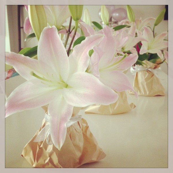 Flowers for my grandma's Birthday lunch