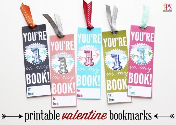 Printable Valentine's Bookmarks