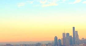 Sunrise over Brisbane