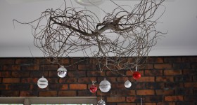diy Christmas chandelier