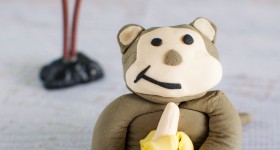 Monkey jungle cake toppers via www.clairekcreations.com